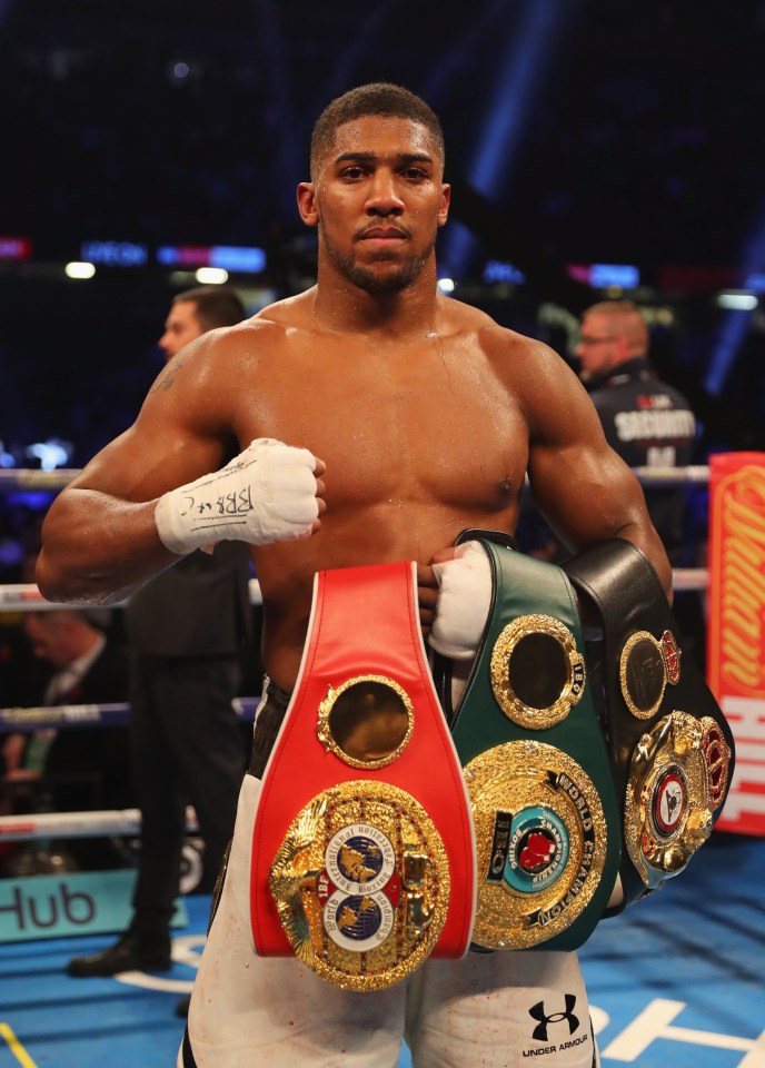  Anthony Joshua is the former IBF, WBA and WBO heavyweight world champion