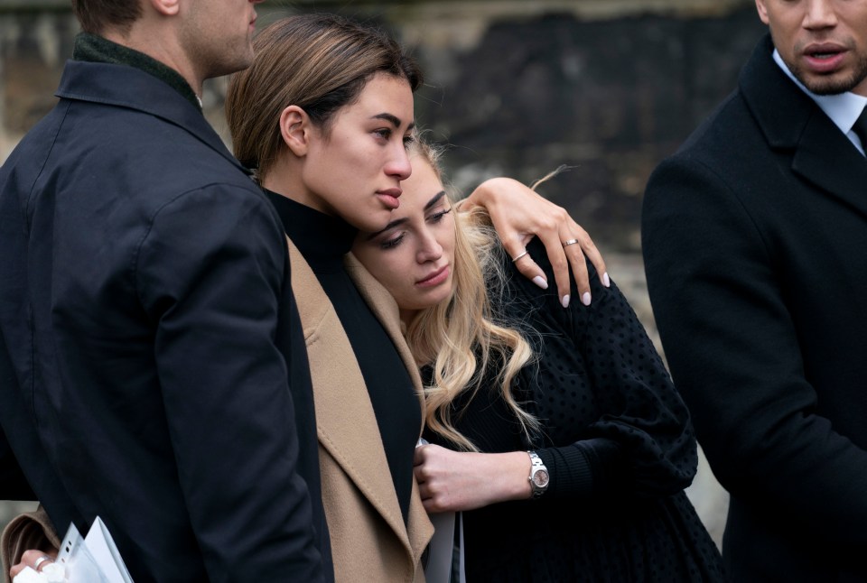  Montana consoled fellow Love Island contestant Georgia Harrison at his funeral