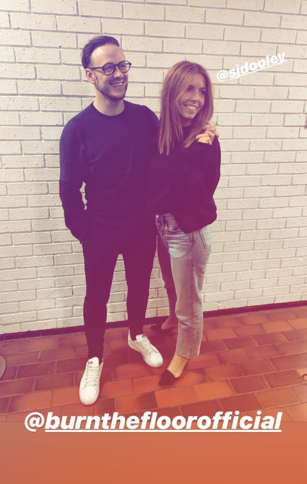 Stacey supported Kevin at his dance show Burn The Floor