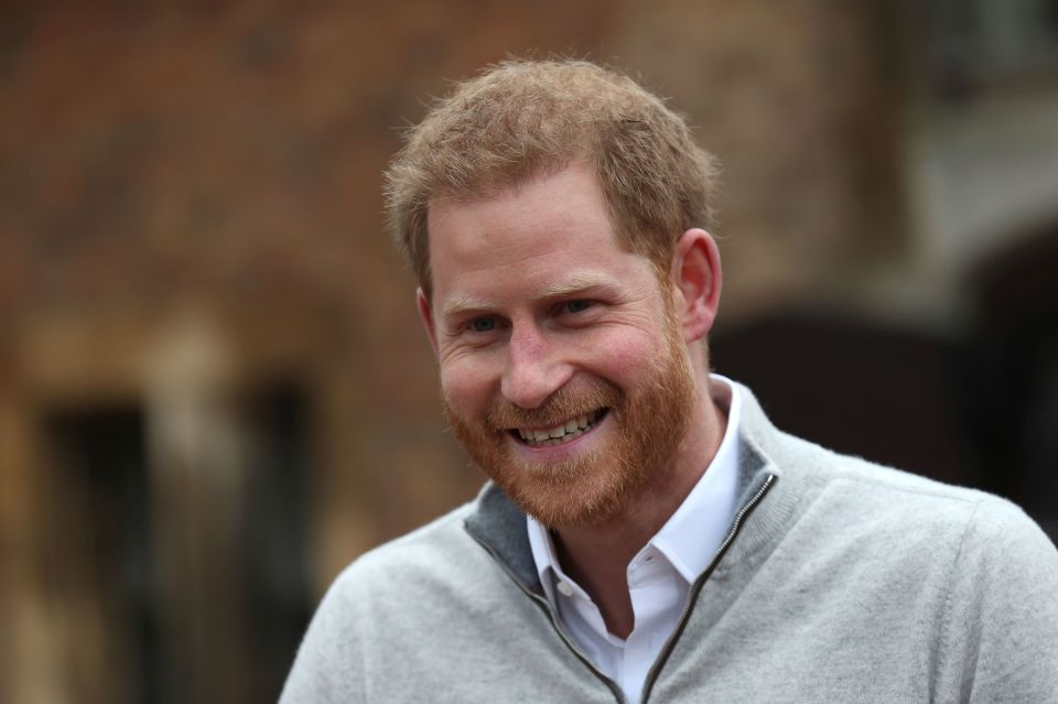 Prince Harry excitedly announced the news he was a father yesterday