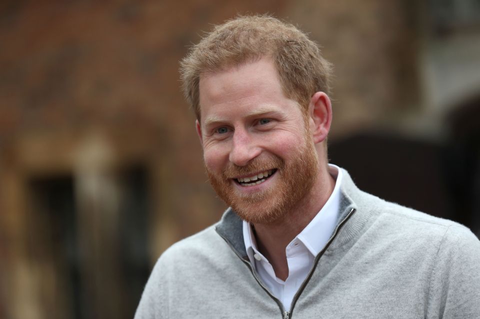 Prince Harry was clearly delighted to become a dad