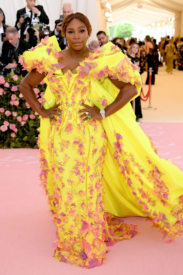  Tennis ace Serena Williams wore a canary-yellow dress