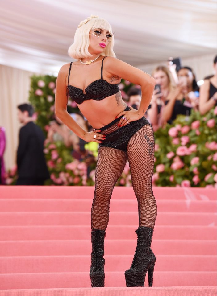  Gaga ended up in little more than underwear