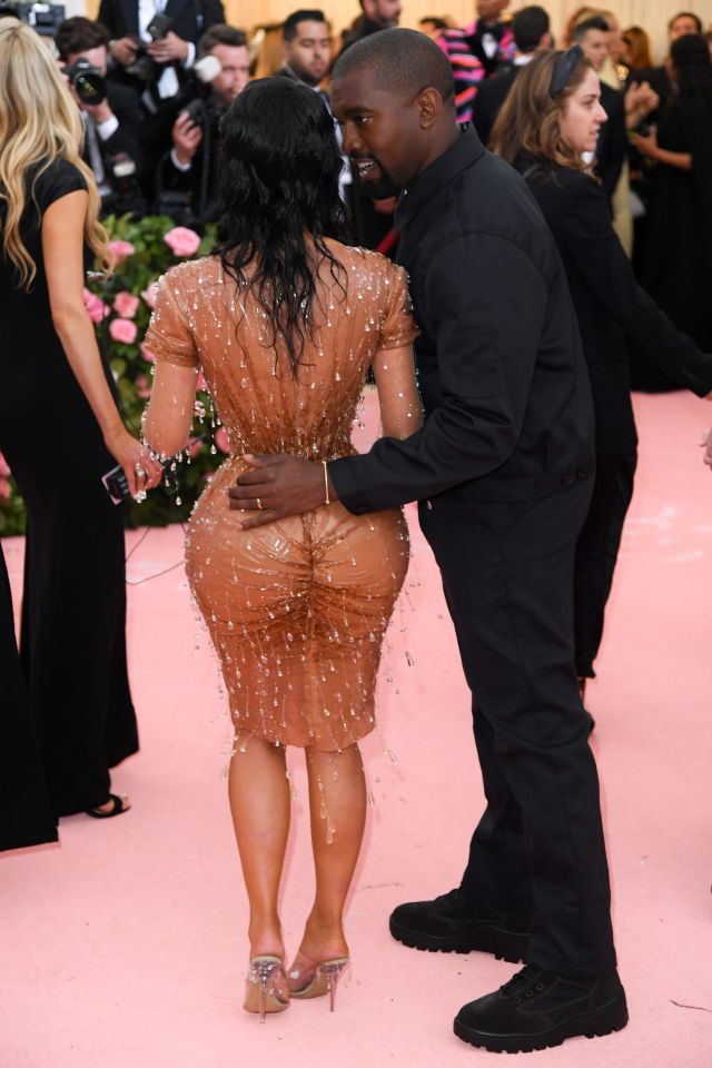  The star was wearing a caramel-coloured corset