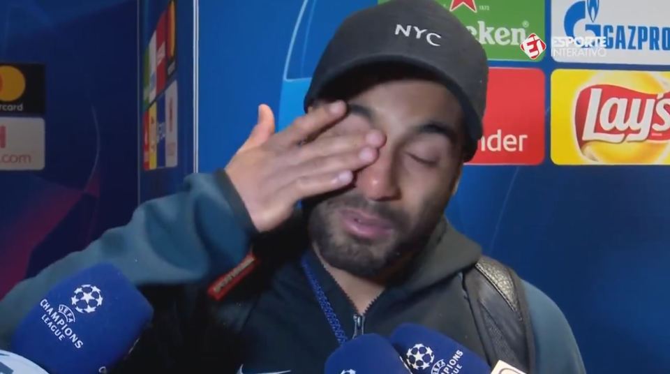 Lucas Moura was reduced to tears after watching the Brazilian TV commentary of his hat-trick goal against Ajax