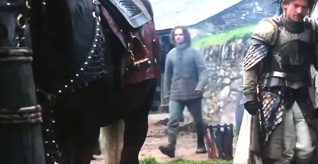  In the very first episode an extra can be seen wearing modern jeans