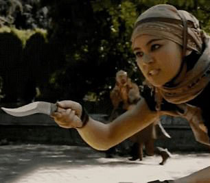  However, when she got to the little girl the whip had changed into a dagger