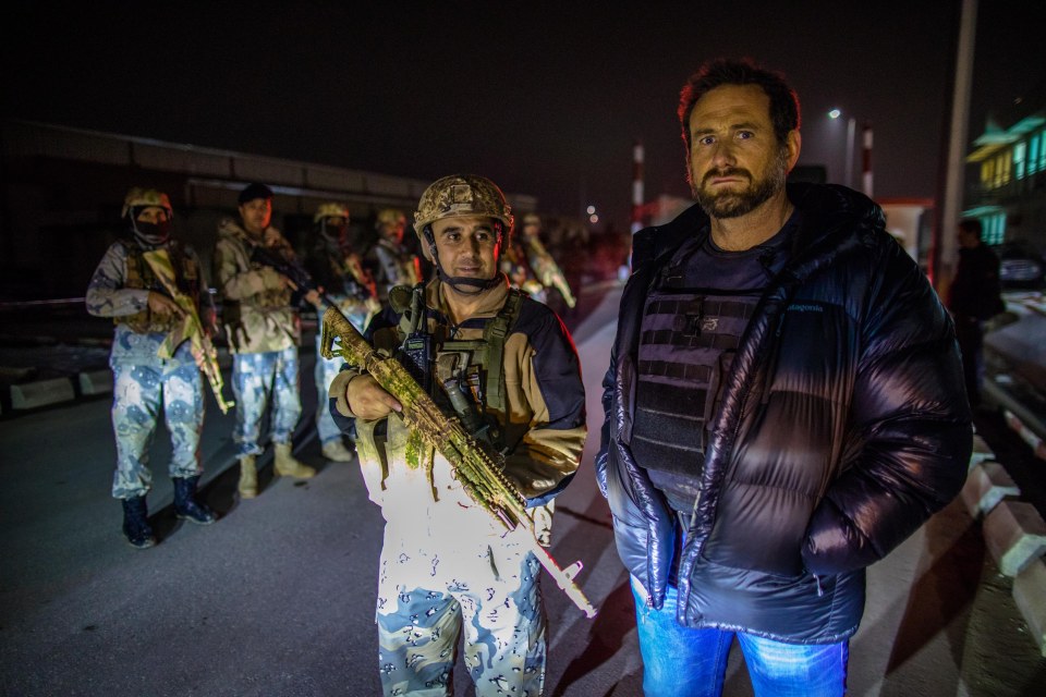 SAS tough guy Jason Fox joins Col. Ajmal Fayez, head of security for the Ministry of Information, for a night patrol of the perimeter of the ministry compound in Kabul