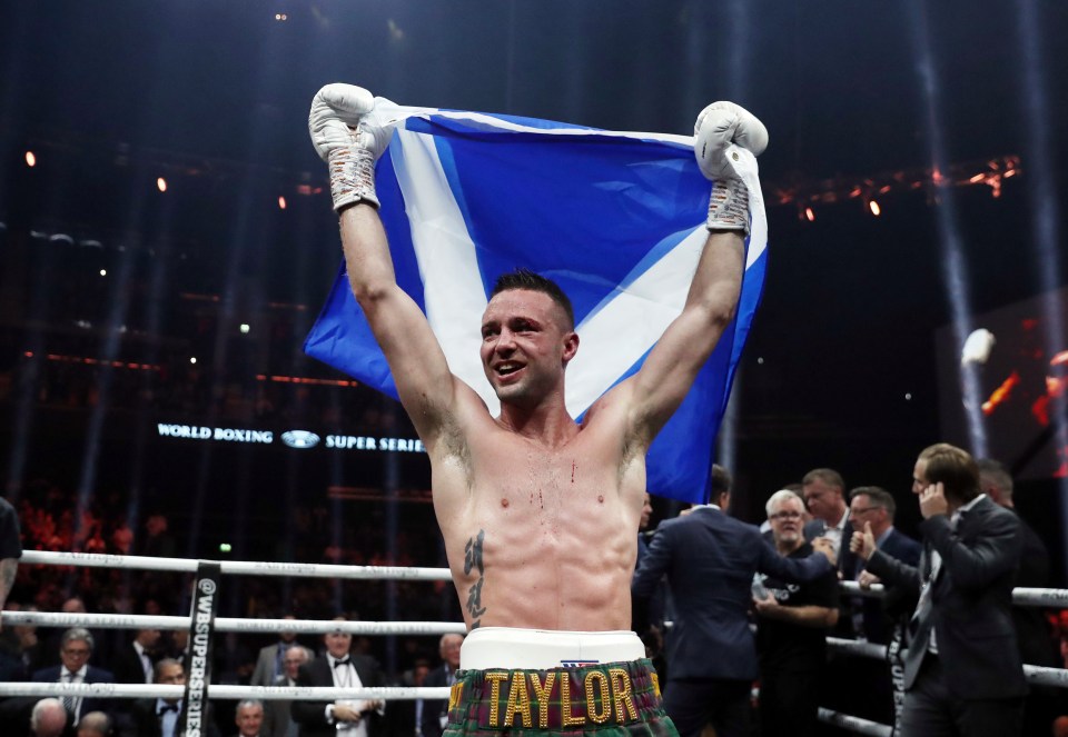  Scot Taylor claimed the IBF super-lightweight world title in Glasgow