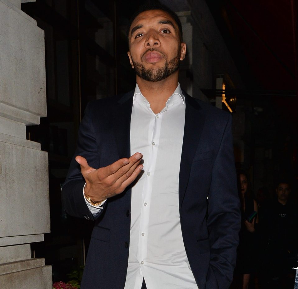  Long-serving Watford ace Troy Deeney on a night out in London after losing the FA Cup final 6-0 to Man City
