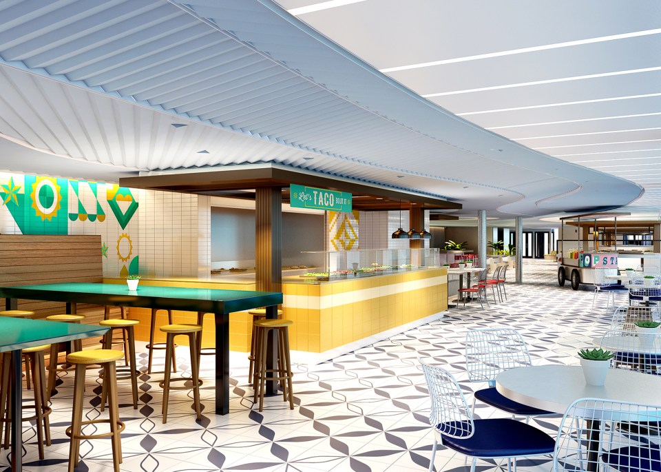There will be twenty different restaurants to sample on board