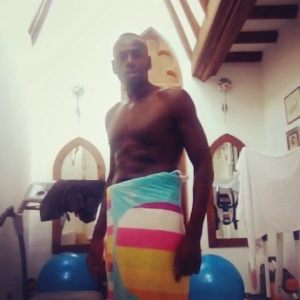  Ben's gym - with Swiss balls and running machines