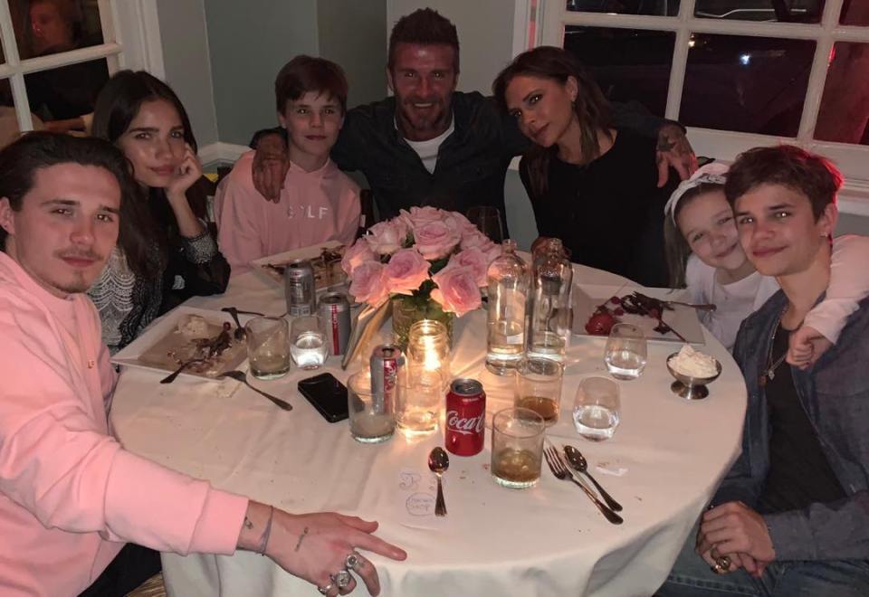 Victoria captioned an image she posted online with 'the most beautiful day with my favorite people in the world I Love u so so so much. Kisses from a very loved mummy and wife'
