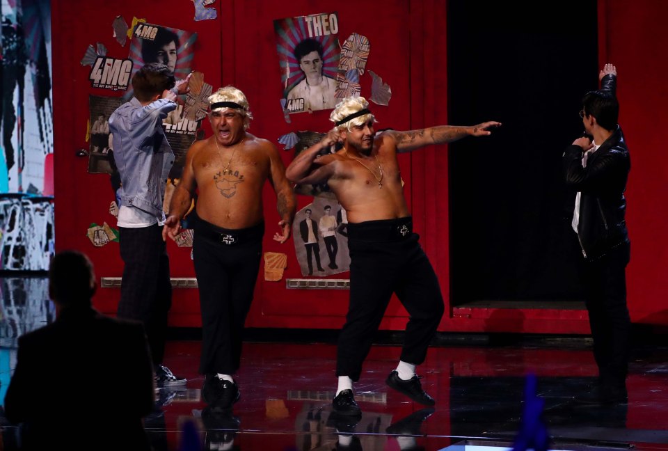  The duo featured in magic act 4MG's performance