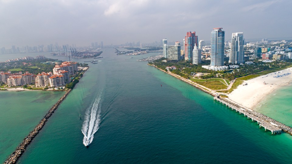 Miami is best explored by speed boat