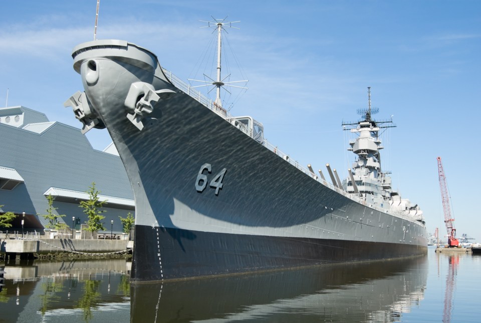 One of the biggest naval bases in the world is in Virginia