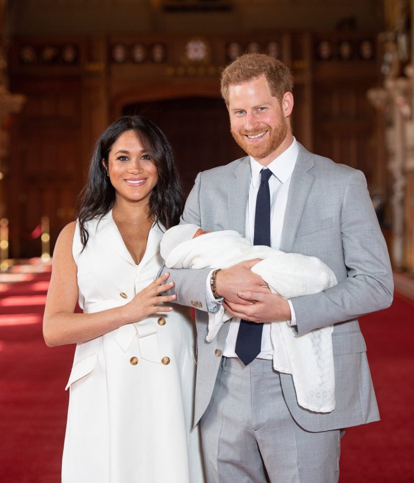  The Duke and Duchess of Sussex gushed over their 'amazing' baby boy, who they have named Archie