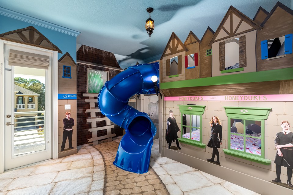 Kids will have fun sliding down into 'Diagon Alley'