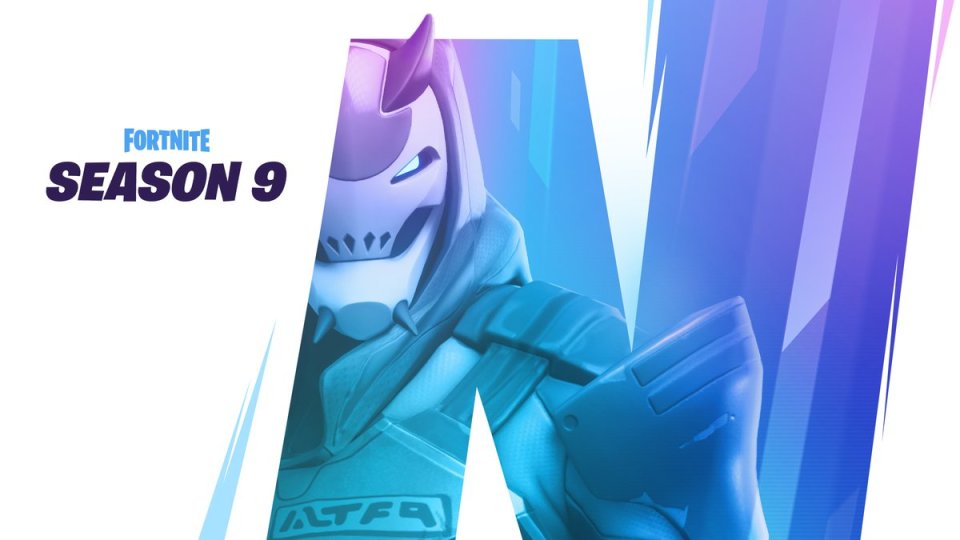 Fortnite skin teaser with the letter 'N' in the background