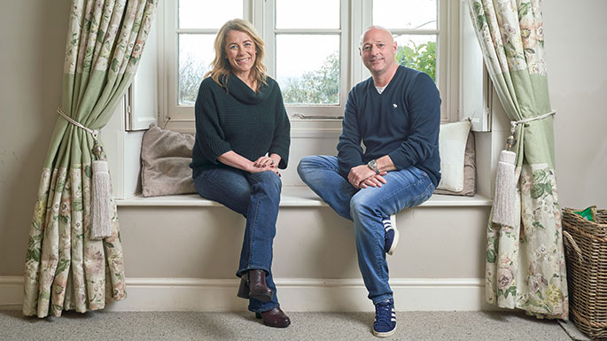  Spreading the word: Sarah Beeny and accounting expert Bobby Lane have travelled Britain helping small businesses get to grips with Making Tax Digital