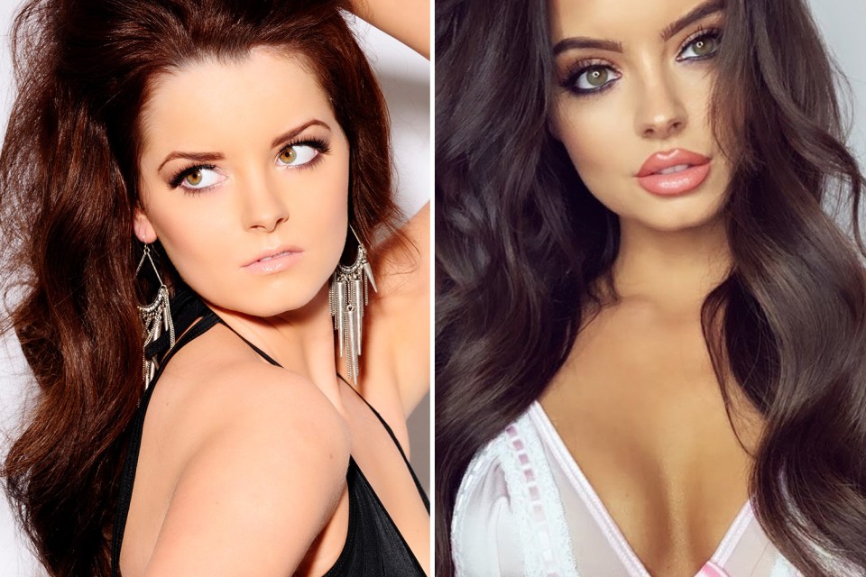Her face has changed since these modelling shots taken in 2012