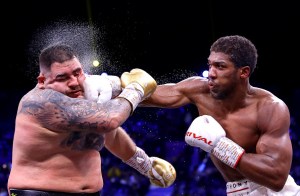  Andy Ruiz was beaten by Joshua in their rematch