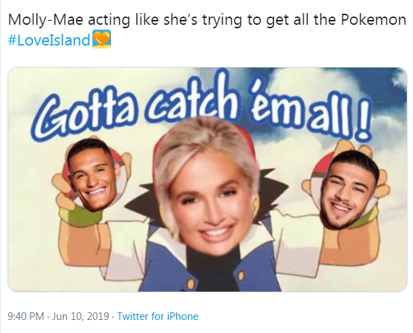  Fans have taken to Twitter to mock the Love Island star after she admitted she likes Danny Williams last night