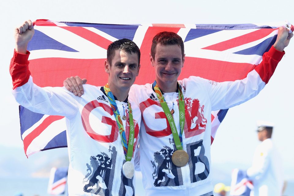 Alistair and Jonny with their medals at Rio three years ago