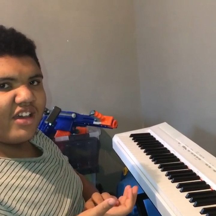  Harvey is a talented pianist and will showcase his skills at the Autism's Got Talent contest