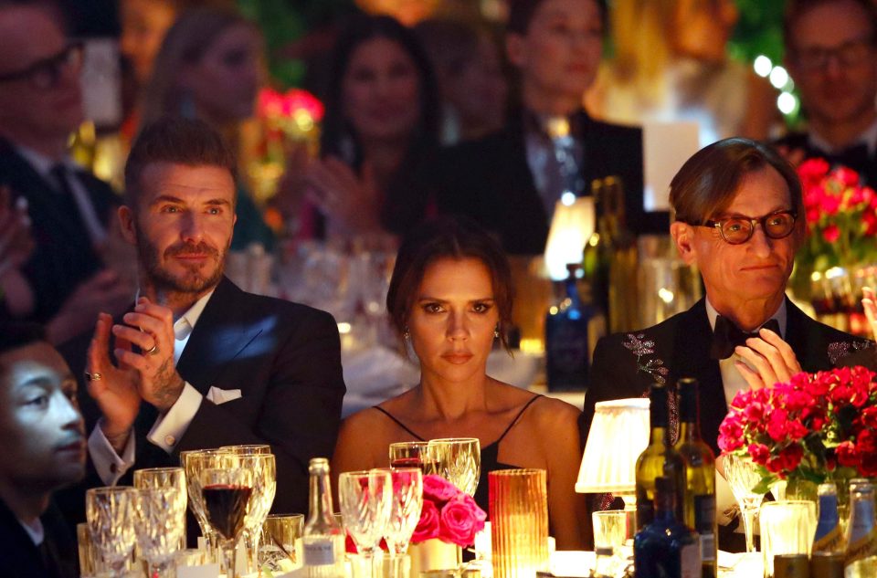  Victoria and David together at the British Fashion Awards in December last year