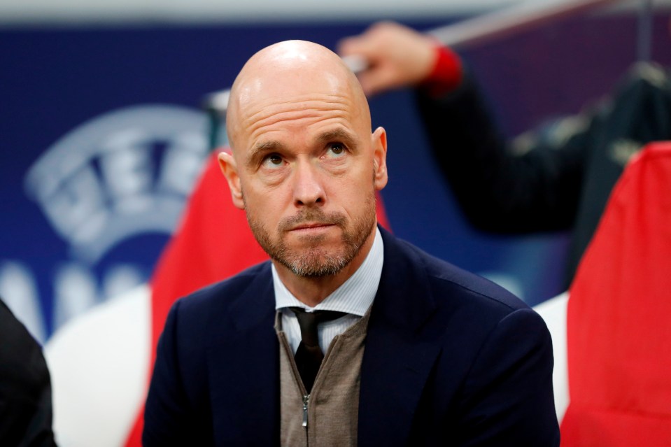  Ajax manager Erik ten Hag has been linked with a move to Chelsea