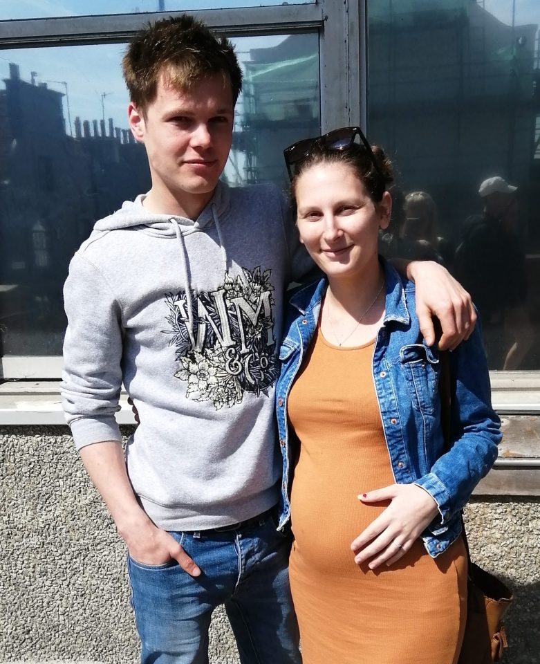Pregnant Hayley Grimson and her partner William Nash are among the 1,000 staff who've lost their jobs 