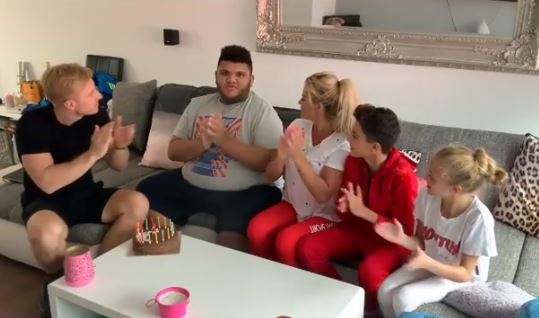  Harvey - seen here celebrating his 17th birthday in May - is adored by his family