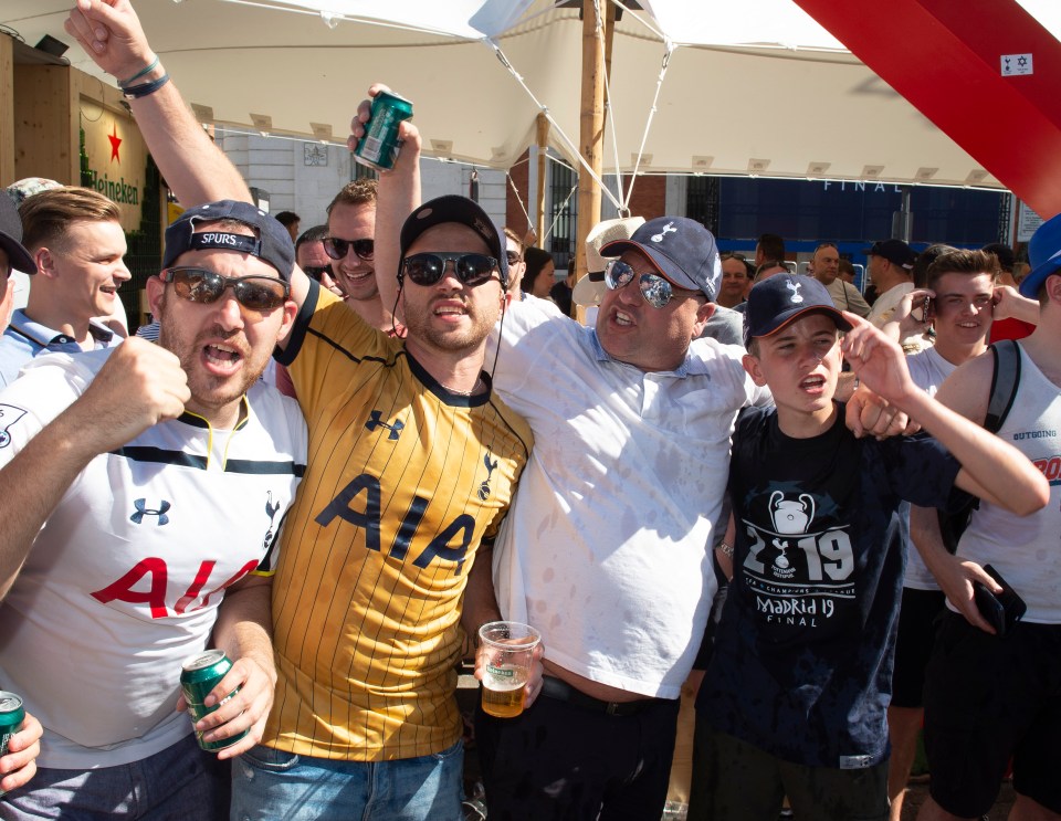 Football fans have arrived in Madrid ahead of the Champions League final