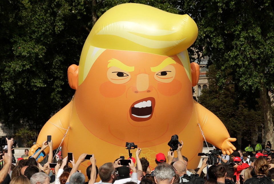 Tomorrow's protests will feature a Baby Trump blimp