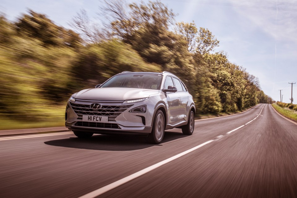  The Hyundai Nexo is hydrogen-powered