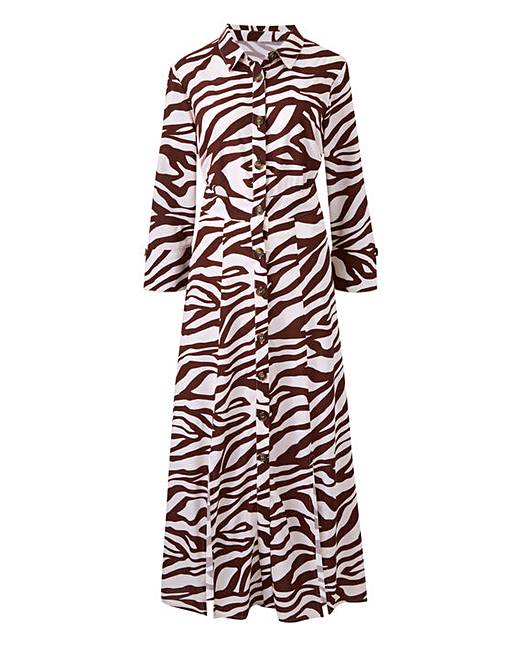 This zebra style dress is £39 from Simply Be