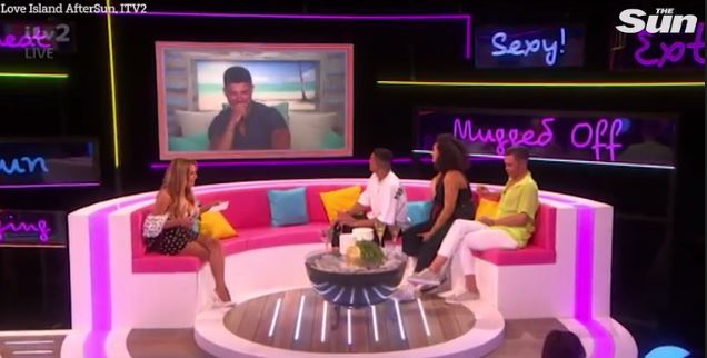  Anton was chatting to host Caroline Flack live on ITV2's Aftersun