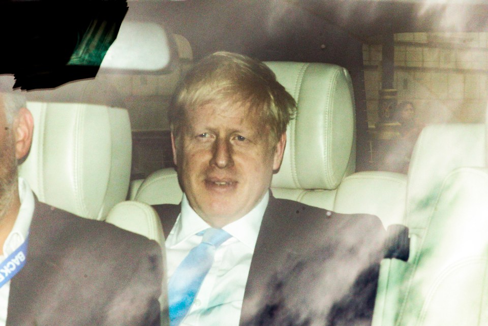  Boris pictured in Westminster today