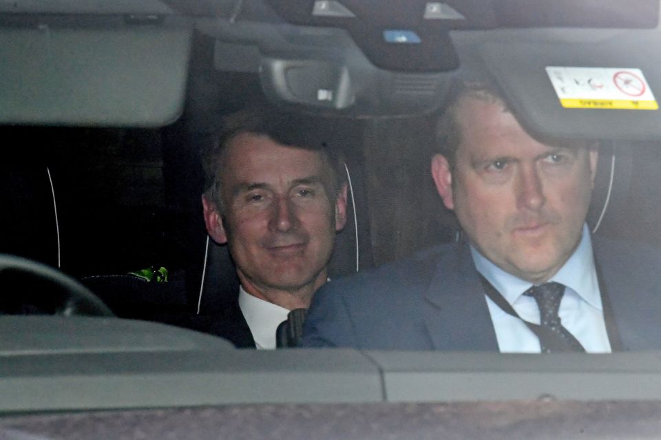 Jeremy Hunt looked pleased with himself following the fifth vote