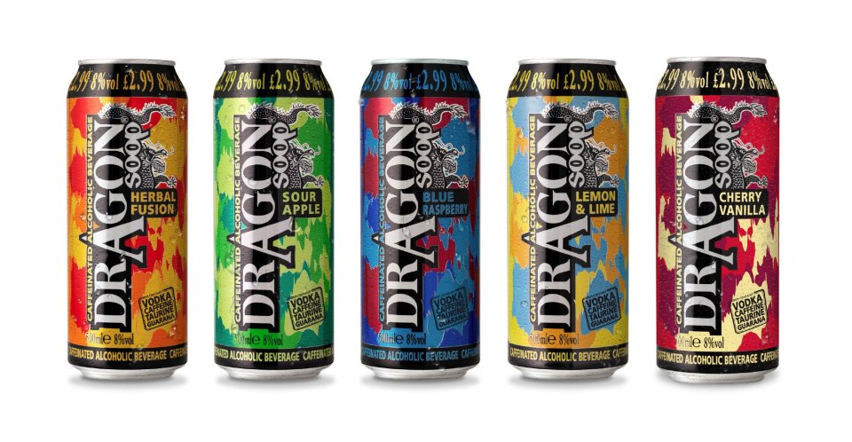  Dragon Soop contains eight per cent booze and more caffeine than two double espressos. It is now on sale in England