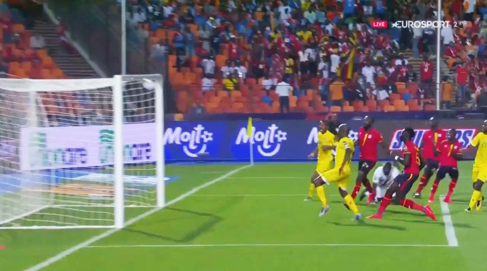  Fans were left incredulous with the empty goal wide open