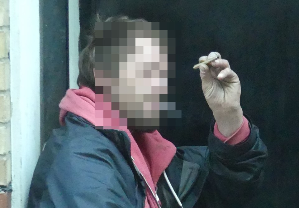 The same was photographed smoking a suspicious substance openly on the street