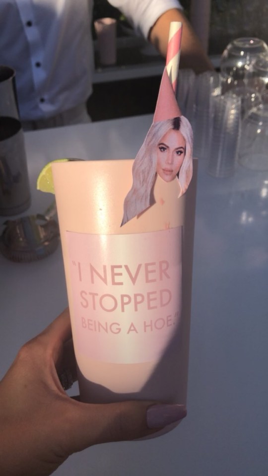  In case you forgot whose party it was, Kylie made sure guests were given subtle reminders
