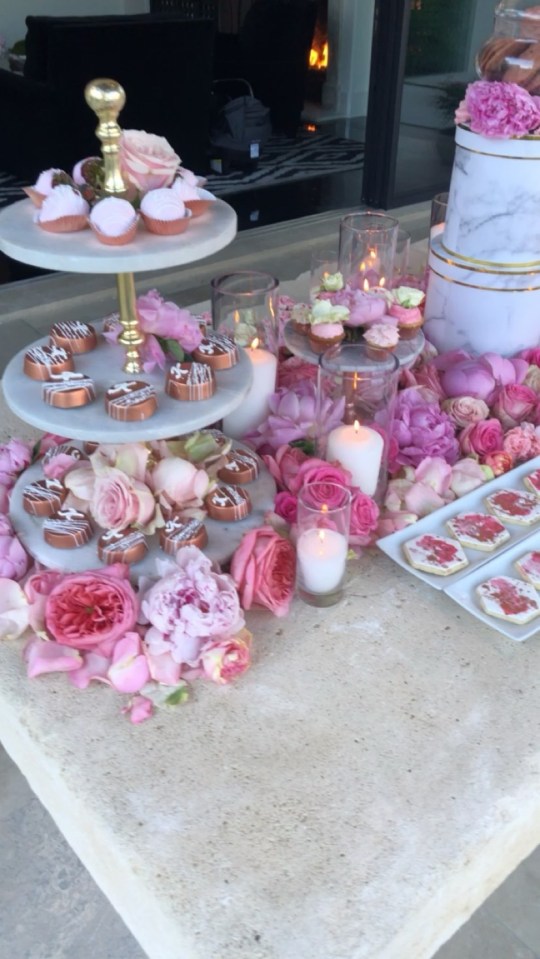  Guests were treated to pink cakes