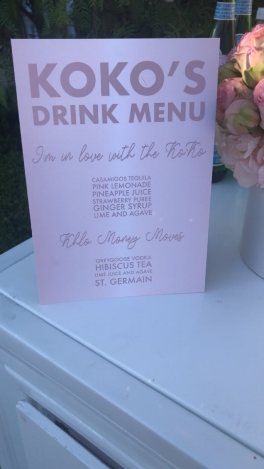  KoKo kocktails from the bar