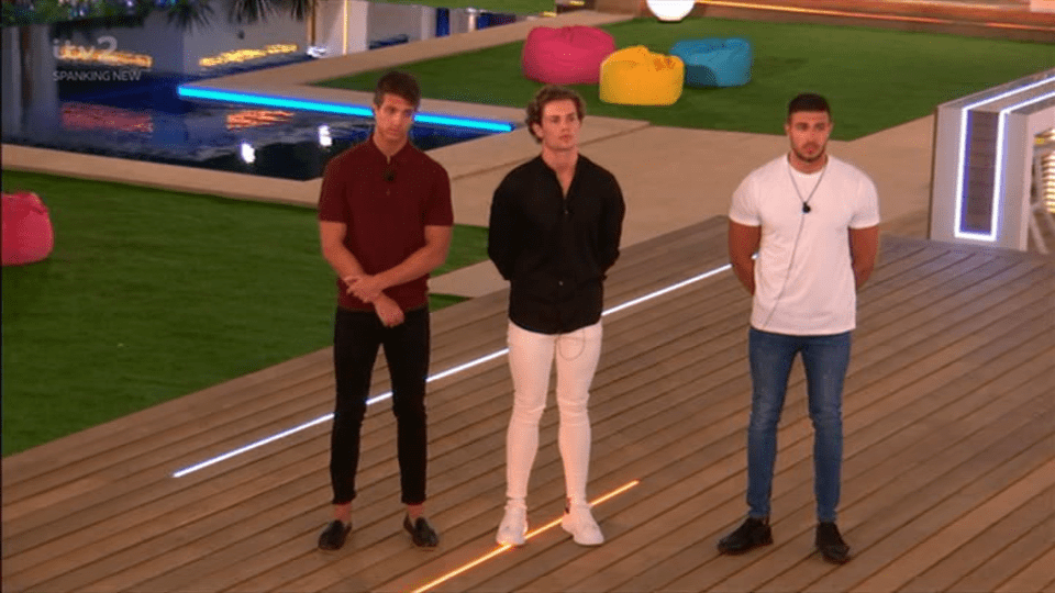  Callum, Joe and Tommy were the final three boys