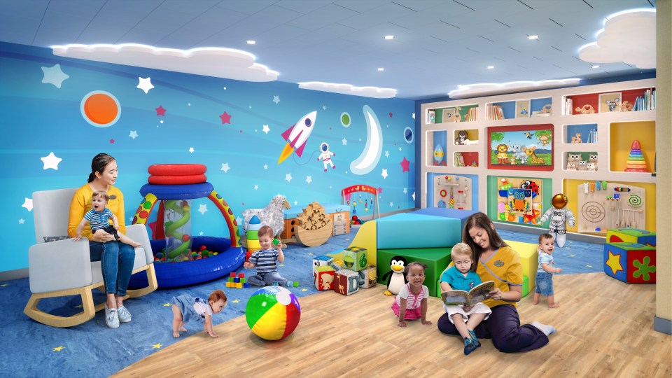 The kids zones will all be revamped