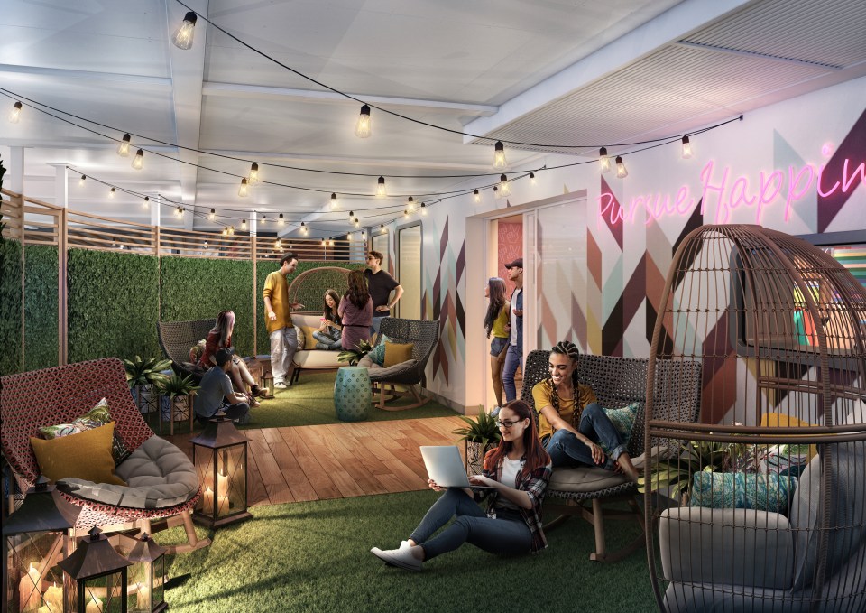 The area for teens is also part of the makeover