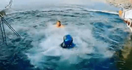 Footage of the incident was published on Balotelli's social media account